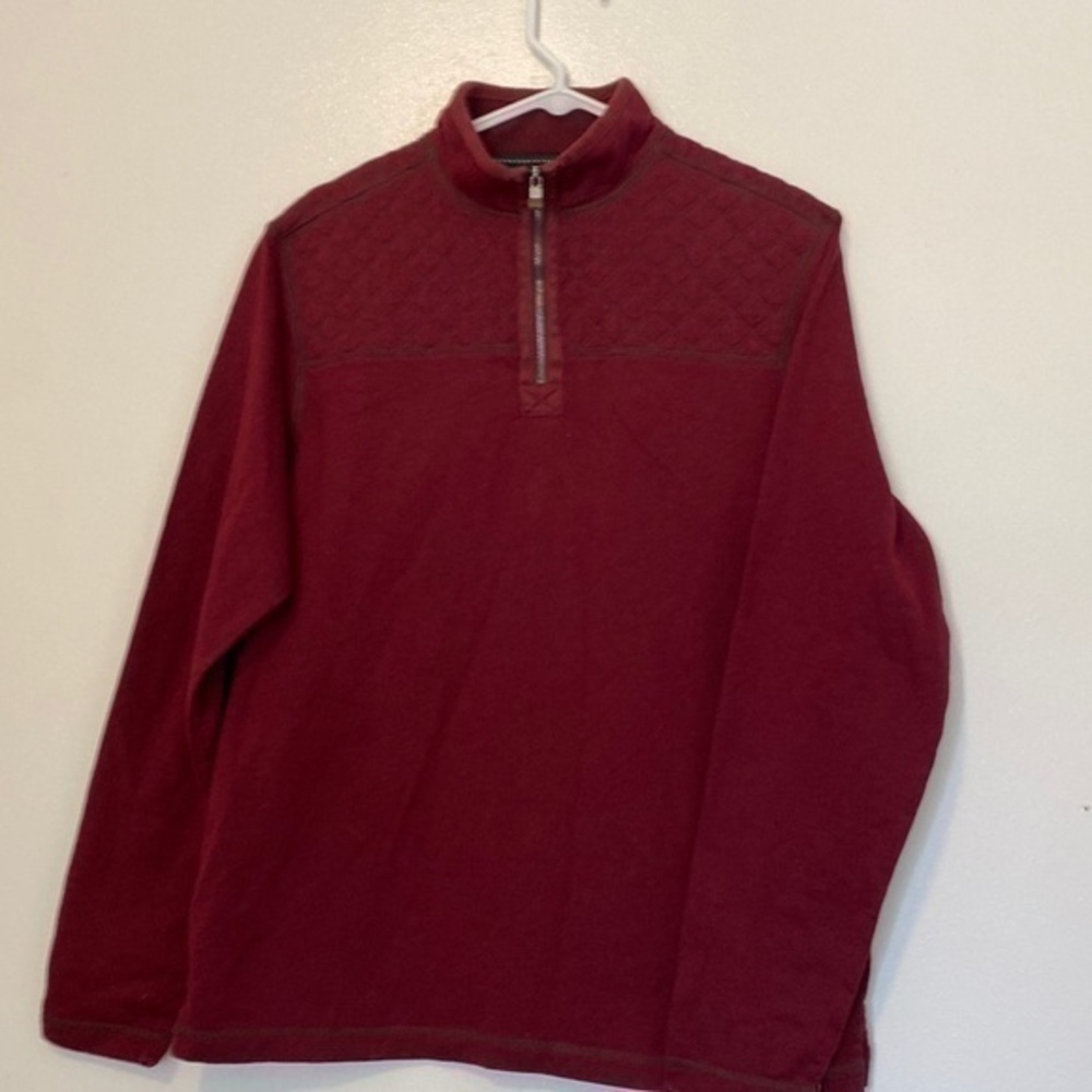 G.H. Bass & Co. mid zip up quilted diamond long sleeve short sweatshirt …